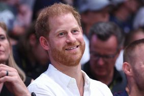 DUESSELDORF, GERMANY - SEPTEMBER 11: Prince Harry, Duke of Sussex attends the Wheelchair Rugby competition during day two of the Invictus Games