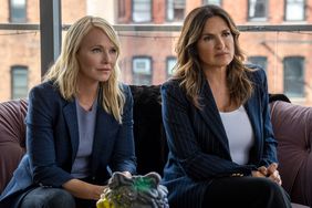 LAW & ORDER: SPECIAL VICTIMS UNIT -- "Mirror Effect" Episode 24002 -- Pictured: (l-r) Kelli Giddish as Det. Amanda Rollins, Mariska Hargitay as Capt. Olivia Benson