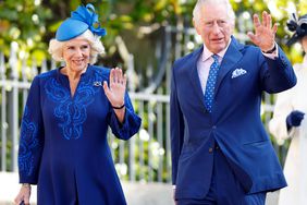 Camilla, Queen Consort and King Charles III attend the traditional Easter Sunday Mattins Service