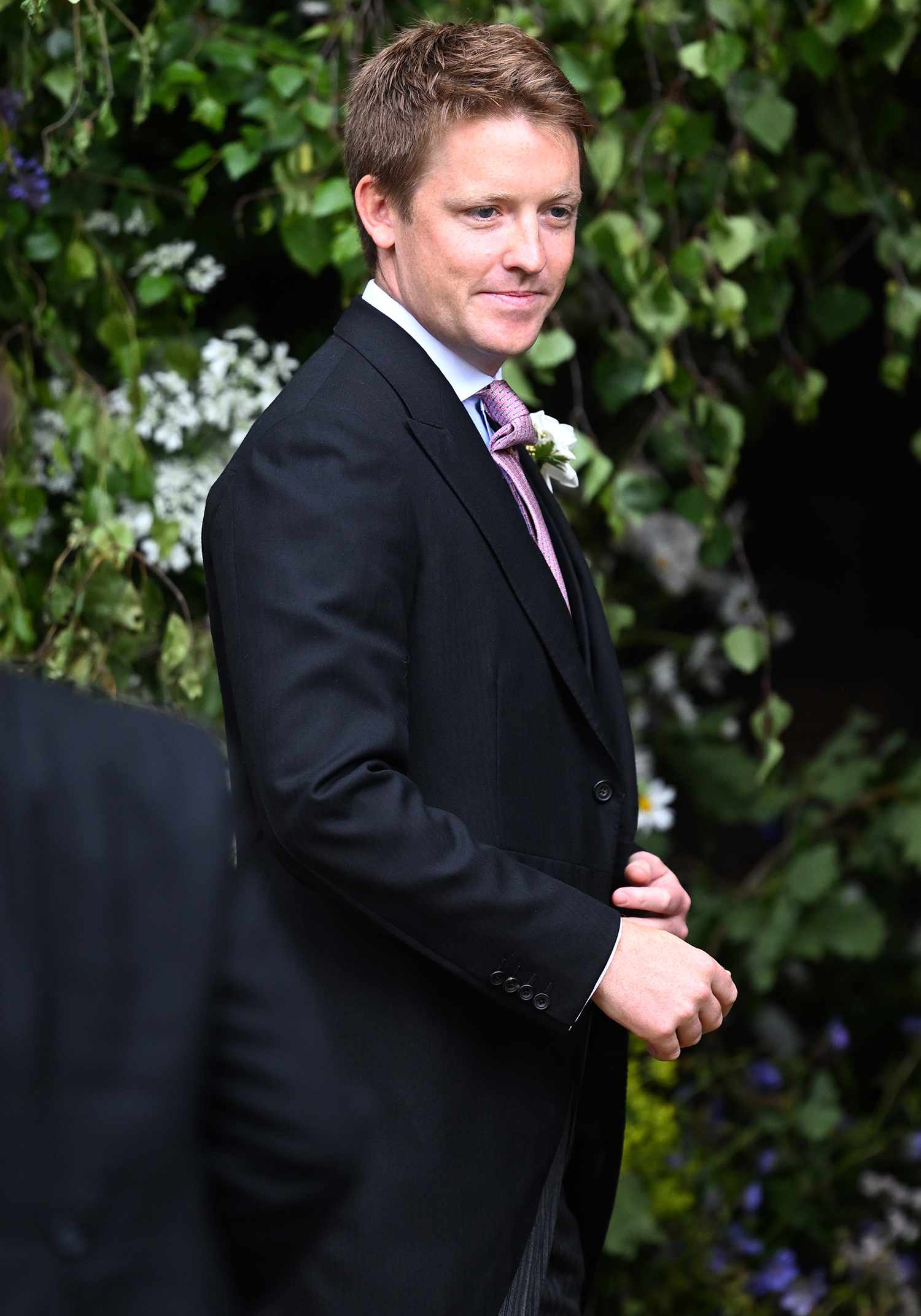 Hugh Grosvenor, Duke of Westminster attends the wedding of The Duke of Westminster and Miss Olivia Henson at Chester Cathedral