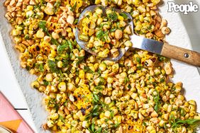 Charred Corn and Peanut Salad