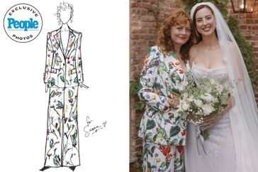 Susan Sarandon mother of the bride suit