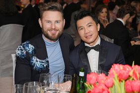 WEST HOLLYWOOD, CALIFORNIA - MARCH 12: (L-R) Bobby Berk and Dewey Do attend the Elton John AIDS Foundation's 31st Annual Academy Awards Viewing Party on March 12, 2023 in West Hollywood, California.