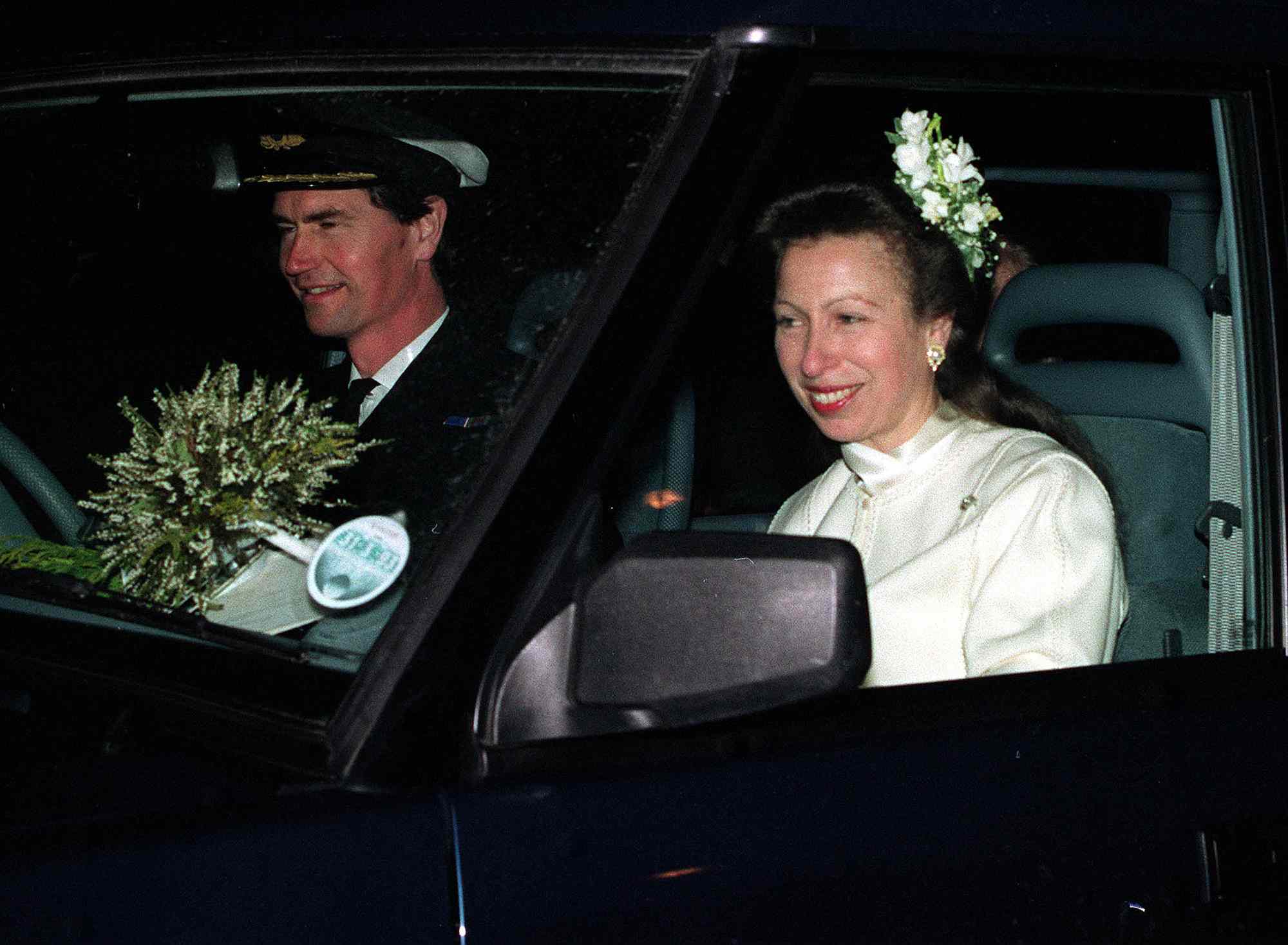 Commander Tim Laurence and the Princess Royal