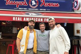 Jason and Travis Kelce at Passyunk Avenue bar in London