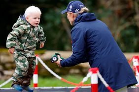 Zara Tindall Plays with Lucas and Lena at Horse Event