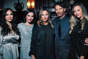 L to R: Charlotte Connick, Sarah Connick, Jill Goodacre, Harry Connick Jr, and Georgia Connick Opening Night Broadway DEC 12, 2019