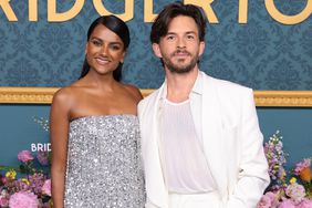 Simone Ashley and Jonathan Bailey attend Netflix's "Bridgerton" Season 3 World Premiere in NYC at Alice Tully Hall, Lincoln Center on May 13, 2024