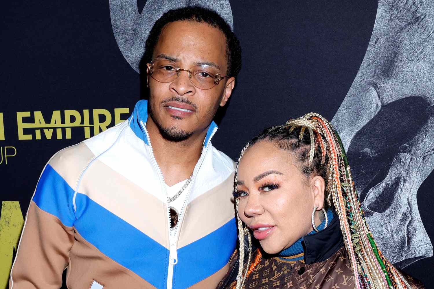 Clifford T.I. Harris and Tiny Harris attend "Fear" World Premiere at Directors Guild Of America on January 21, 2023 in Los Angeles, California