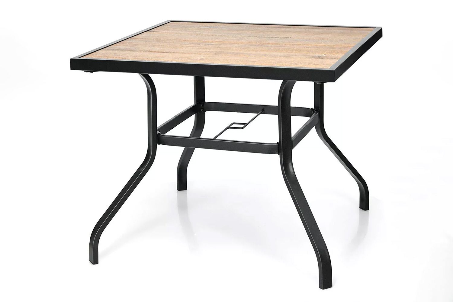 Costway Patio Square Dining Table Metal Bistro Table