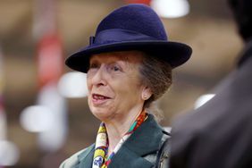  Princess Anne, Princess Royal visits the Riding for the Disabled Association (RDA) National Championships at Hartpury University and Hartpury College on July 12, 2024 in Gloucester, England