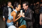 Greta Lee and Andrew Scott attend Netflix's Primetime Emmy afterparty