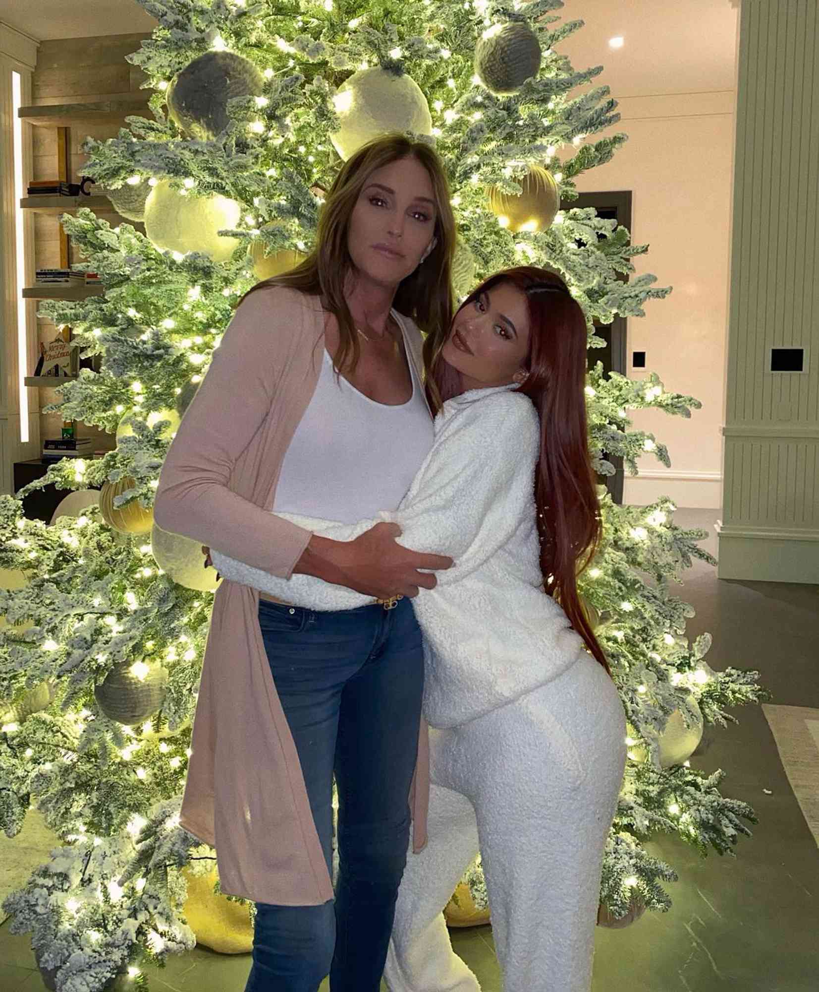 Kylie and Caitlyn Jenner