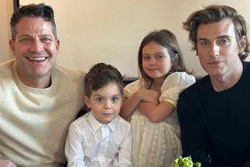 Nate Berkus and Jeremiah Brent with their kids Oskar and Poppy.