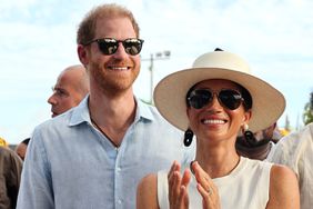 Prince Harry, Duke of Sussex and Meghan, Duchess of Sussex at San Basilio de Palenque during The Duke and Duchess of Sussex Colombia Visit on August 17, 2024 in Cartagena, Colombia. 