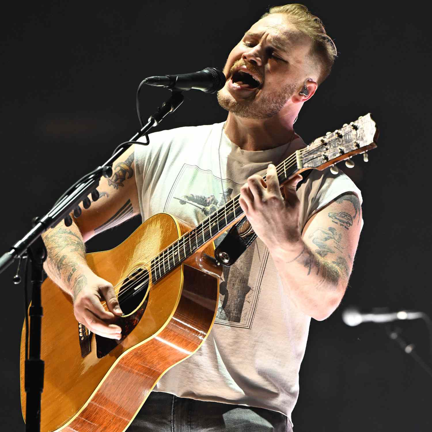 Zach Bryan performs during The Quittin Time Tour Tour at The Amerant Bank Arena, Sunrise, Florida, USA - 22 Jul 2024