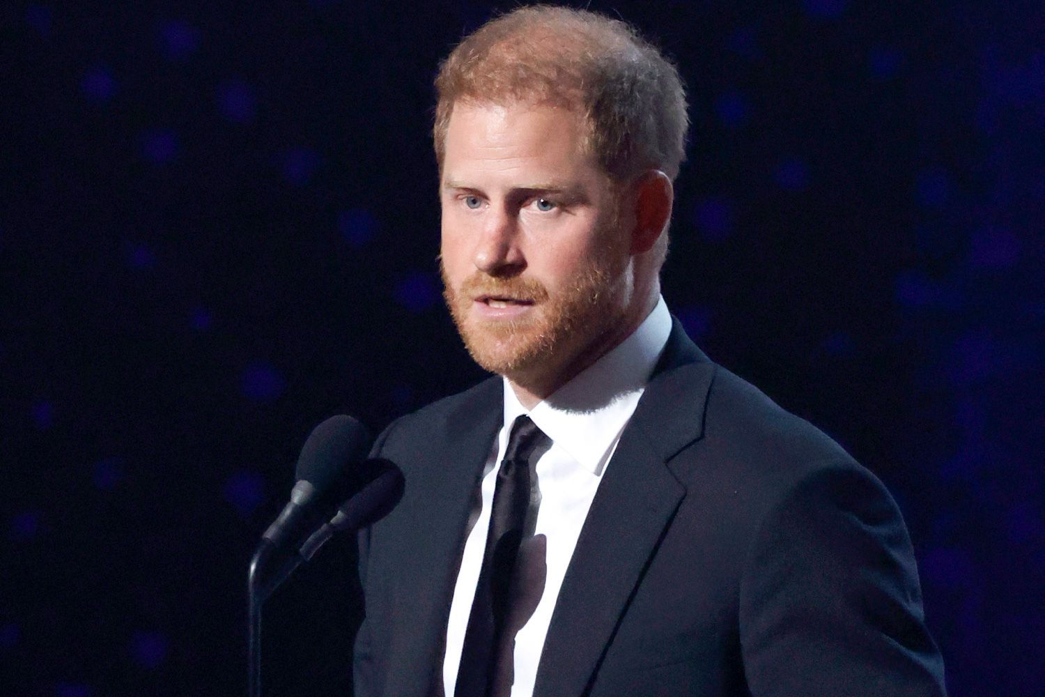 Prince Harry, Duke of Sussex accepts the Pat Tillman Award onstage during the 2024 ESPY Awards at Dolby Theatre on July 11, 2024