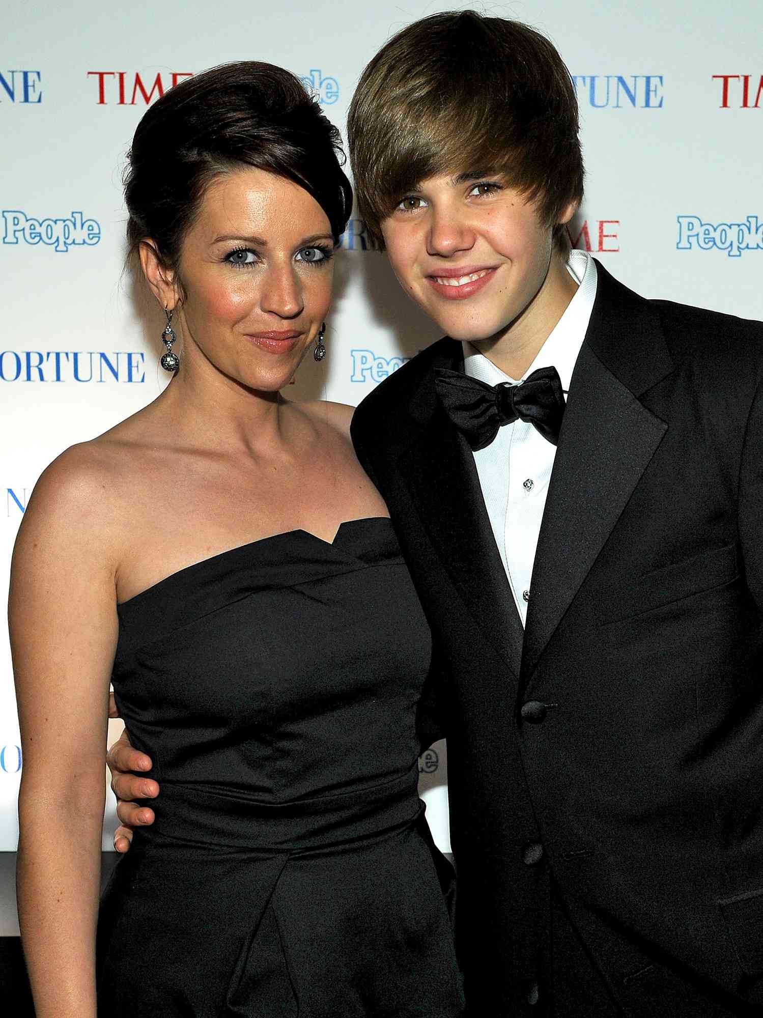 Justin Bieber and Pattie Mallette attend the TIME/CNN/People/Fortune 2010 White House Correspondents' dinner pre-party on May 1, 2010 in Washington, DC. 
