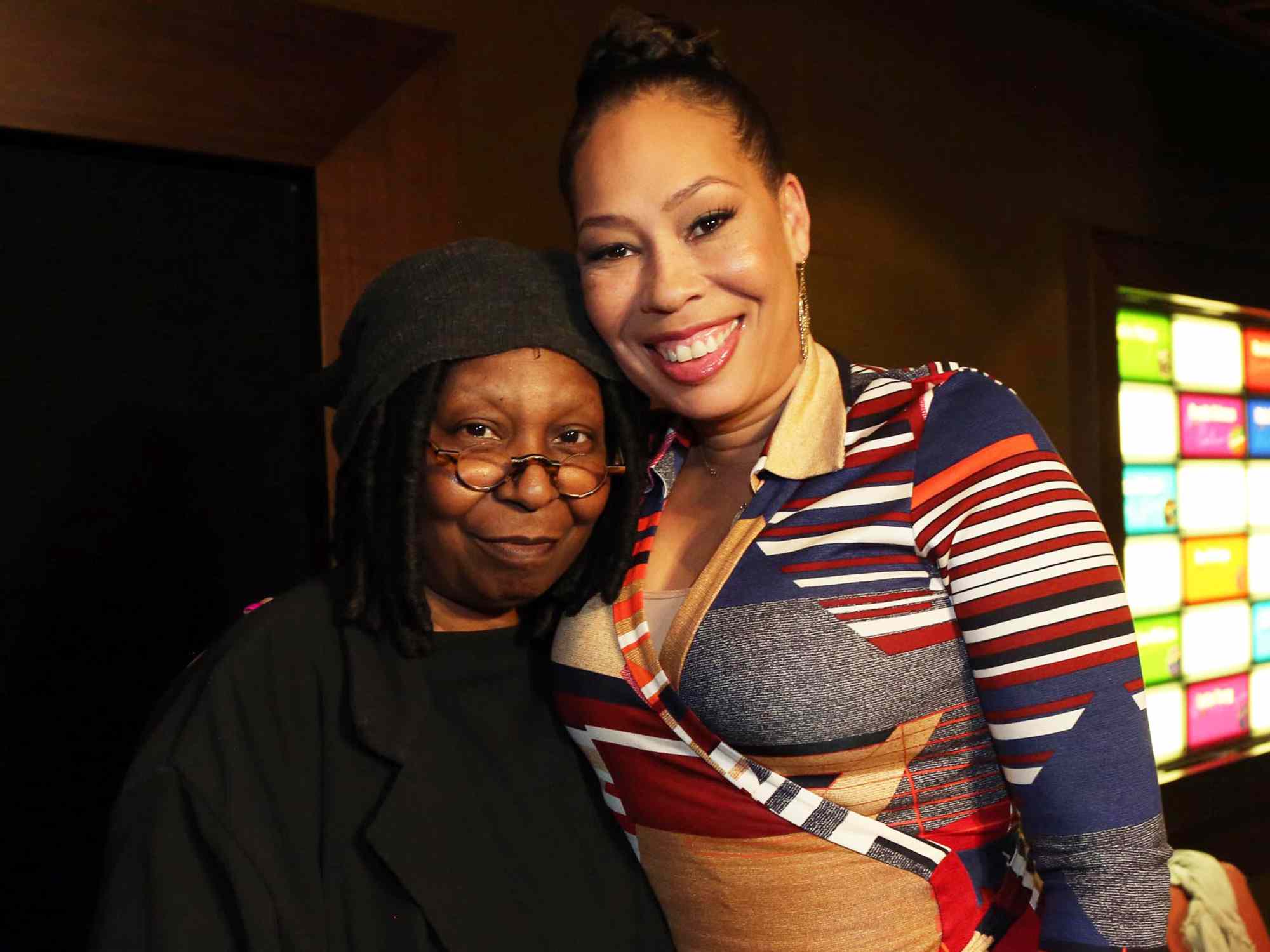 Whoopi Goldberg and daughter Alex Martin Dean attend the 2015 BET Upfronts presentation