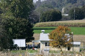  Investigators search the one-room West Nickel Mines Amish School 03 October 2006 in the town of Nickel Mines