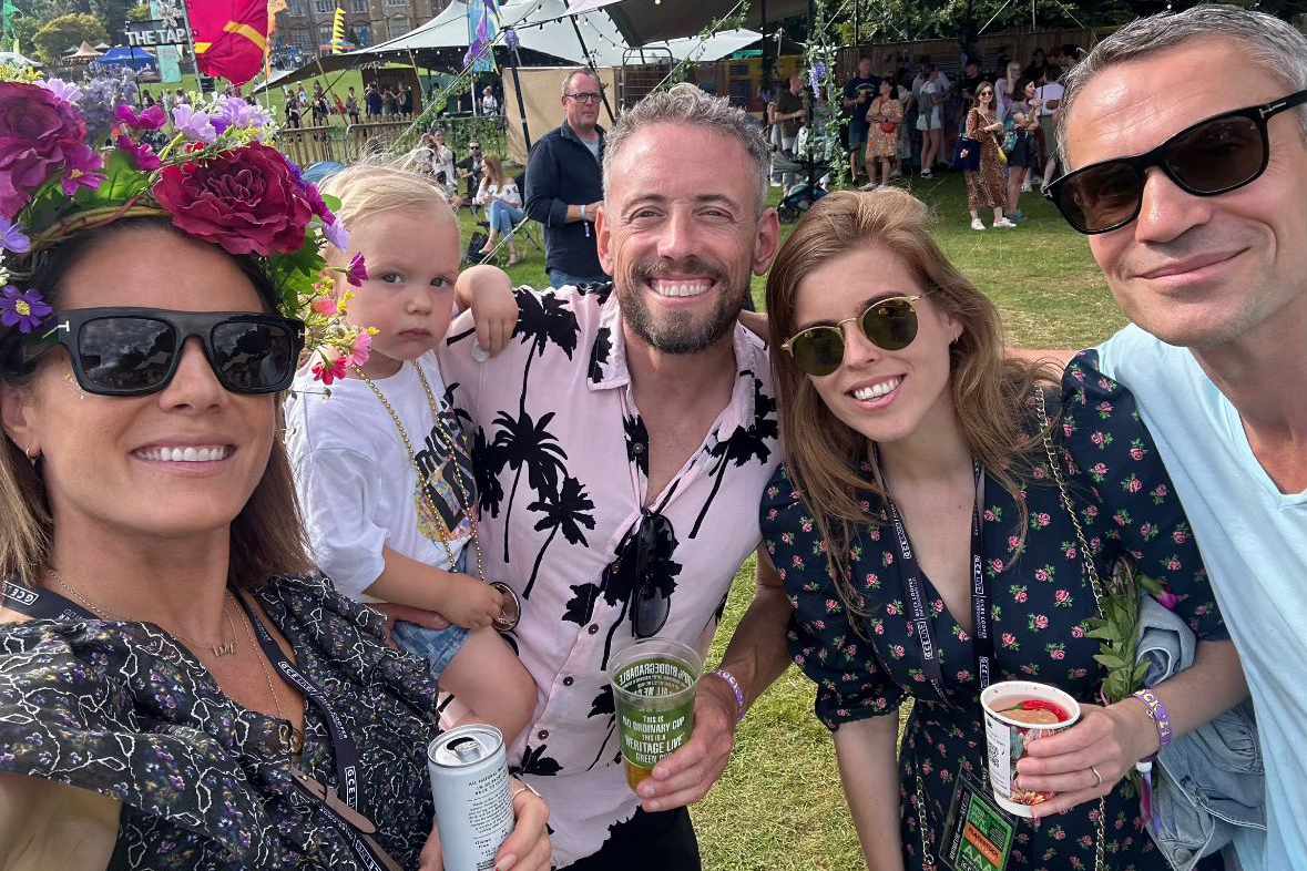 Natalie Pinkham and Princess Beatrice at Flackstock 2024