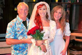 Jodi Benson poses with daughter Delaney and husband