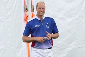 William, Prince of Wales watches during the Outsourcing Inc Royal Charity Polo Cup 