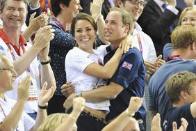 Catherine, Duchess of Cambridge and Prince William, Duke of Cambridge during Day 6 of the London 2012 Olympic Games at Velodrome on August 2, 2012 in London, England.