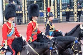 Princess Anne, Princess Royal during Trooping the Colour at Buckingham Palace on June 15, 2024 in London