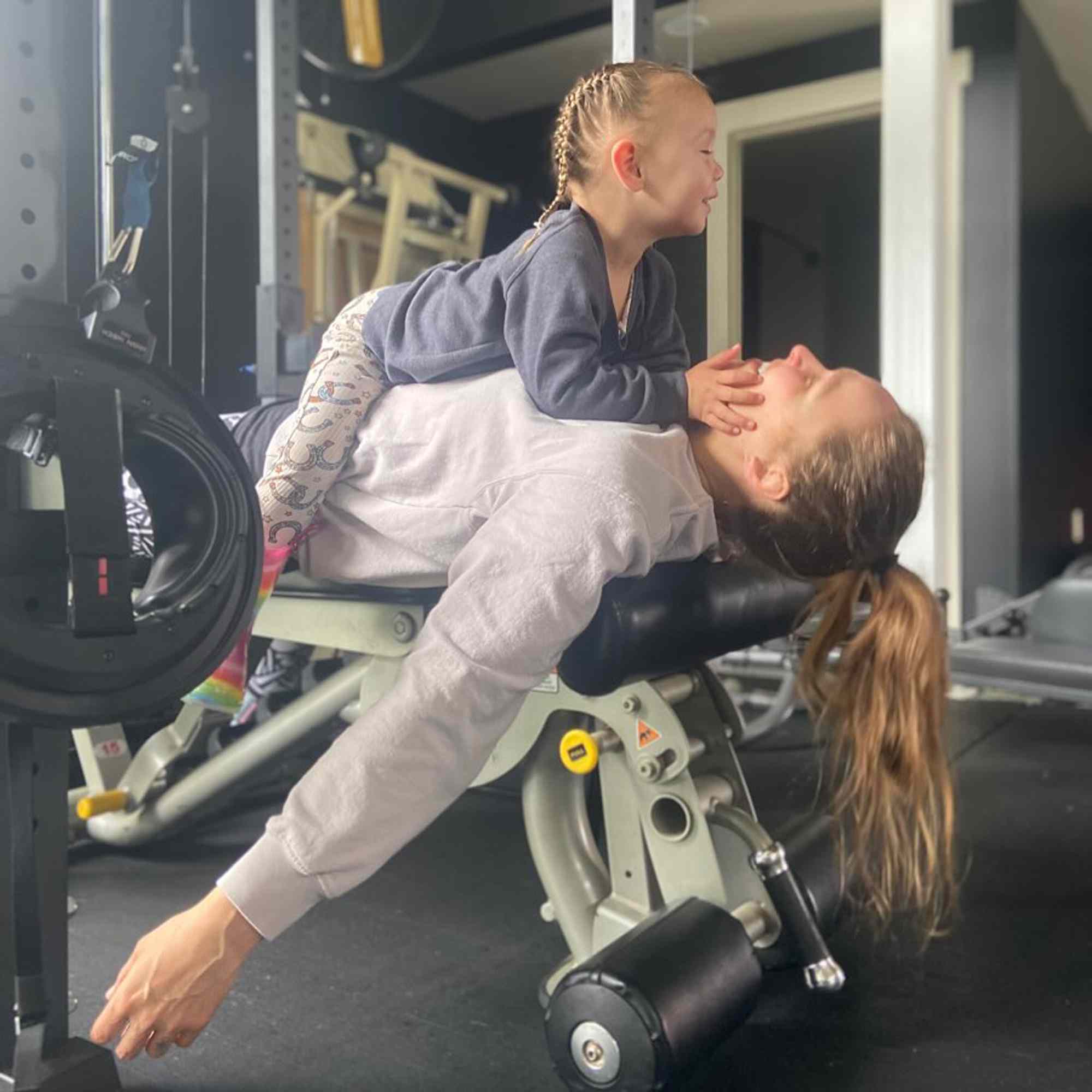 Rhonda Rousey and her daughter La'akea. 