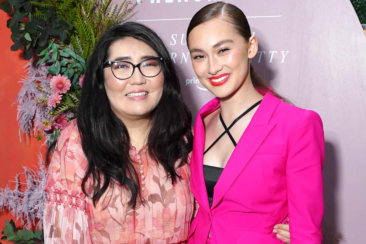 Jenny Han and Lola Tung attend cocktail party with women in media and entertainment hosted by Author and Showrunner Jenny Han