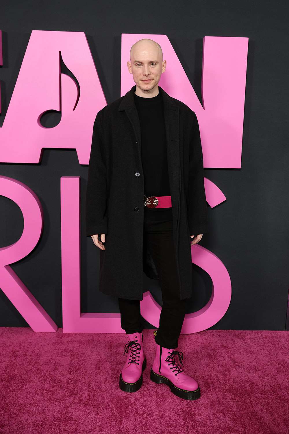 NEW YORK, NEW YORK - JANUARY 08: Aaron Goldenberg attends the "Mean Girls" premiere at AMC Lincoln Square Theater on January 08, 2024 in New York City.