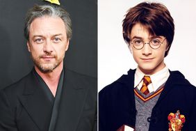 James McAvoy attends Universal Pictures and Blumhouse present the SPEAK NO EVIL premiere at DGA Theatre on September 09, 2024 in New York City.; HARRY POTTER AND THE SORCERER'S STONE, Daniel Radcliffe, 2001.