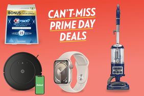 Collage of four Can't-Miss Prime Day Deals we recommend on a orange background