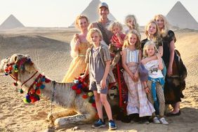 James Van Der Beek family vacation to Egypt