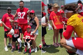 Travis Kelce and Patrick Mahomes Hang with 7-Year-Old Cancer Survivor