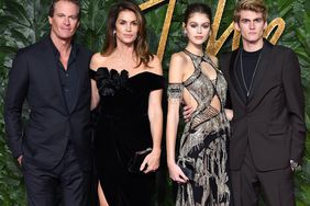 Rande Gerber, Cindy Crawford, Kaia Gerber and Presley Gerber arrive at The Fashion Awards 2018