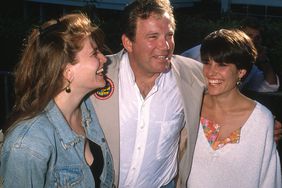 William Shatner and two of his daughters attend the Ringling Brothers Circus at the Los Angeles Sports Arena, Los Angeles, California, July 31, 1990