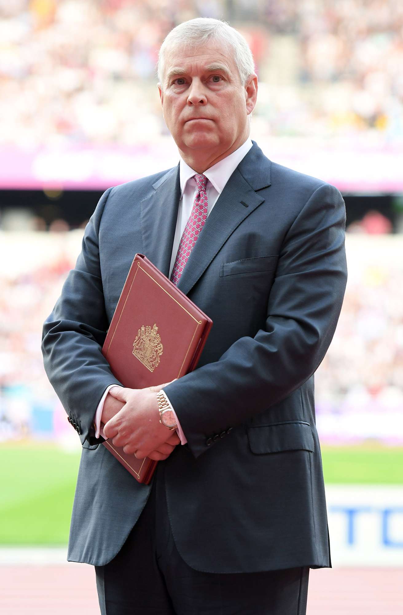 Prince Andrew, Duke of York attends the IAAF World Athletics Championships at the London Stadium on August 4, 2017 in London, United Kingdom