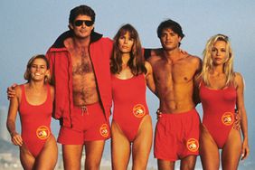 Baywatch Nicole Eggert, David Hasselhoff, Alexandra Paul, David Charvet, Pamela Anderson 1992