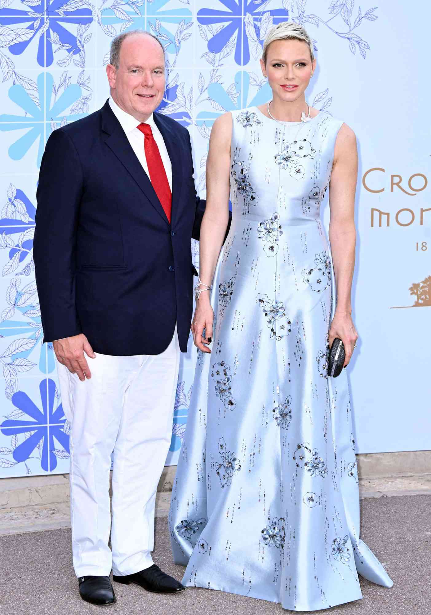 Prince Albert II of Monaco and Princess Charlene of Monaco attend the 73rd Monaco Red Cross Ball Gala