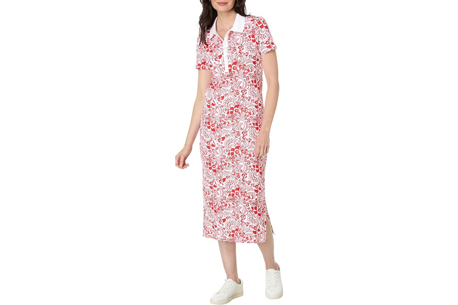 Tommy Hilfiger Floral Midi Polo Dress