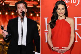 Jonathan Groff wins Best Actor in a Musical, Lea Michele attends the 2024 Hope Rising Benefit at The Ziegfeld Ballroom on April 04, 2024