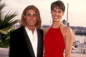 Jaason Simmons and Alexandra Paul at the 100 Episode Celebration of 'Baywatch', Ritz-Carlton Hotel, Marina Del Rey.