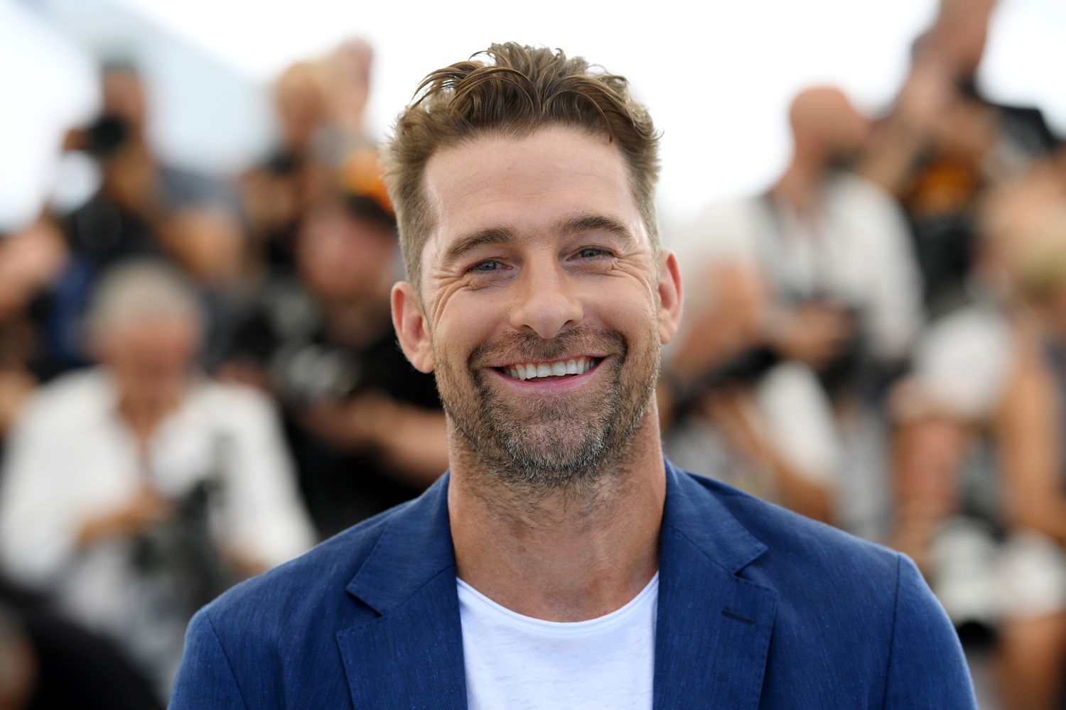 Scott Speedman attends the photocall for "Crimes Of The Future" during the 75th annual Cannes film festival at Palais des Festivals on May 24, 2022 in Cannes, France