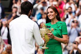  Catherine, Princess of Wales gives the trophy to Carlos Alcaraz of Spain