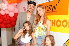 (L-R) Jagger Snow, Evan Ross, Ashlee Simpson and Ziggy Blu attend DSW's Back-to-School Kick-Off at Lombardi House on August 09, 2024 in Los Angeles, California