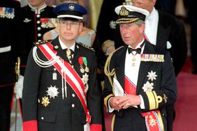 Mandatory Credit: Photo by Tim Rooke/Shutterstock (341606bi) PRINCE ALBERT WITH PRINCE CHARLES THE ROYAL WEDDING OF CROWN PRINCE HAAKON MAGNUS AND METTE-MARIT TJESSEN HOIBY IN OSLO NORWAY - 25 AUG 2001