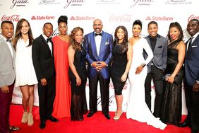 Jason Harvey, Amanda Harvey, Broderick Harvey Jr., Brandi Harvey, Marjorie Harvey, Steve Harvey, Lori Harvey, Karli Harvey, Wynton Harvey, Morgan Hawthorne, and Kareem Hawthorne