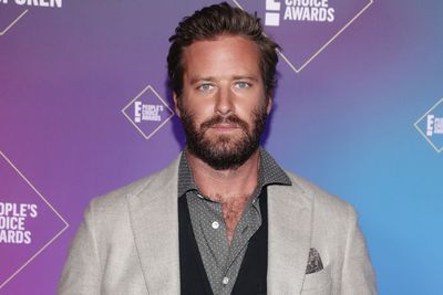 In this image released on November 15, Armie Hammer attends the 2020 E! People's Choice Awards held at the Barker Hangar in Santa Monica, California and on broadcast on Sunday, November 15, 2020